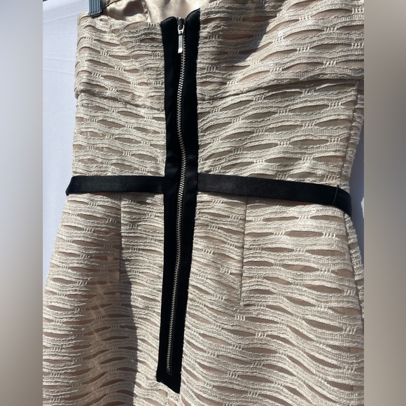 Elegant Wedding Guest Dress - Strapless, Mid Length - Picture 6 of 8